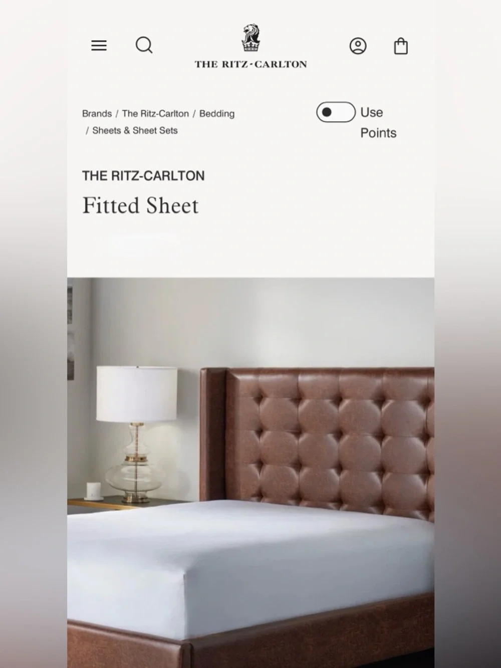 Frette Cotton Fitted Sheet made exclusively for The Ritz-Carlton - Picture 2 of 7